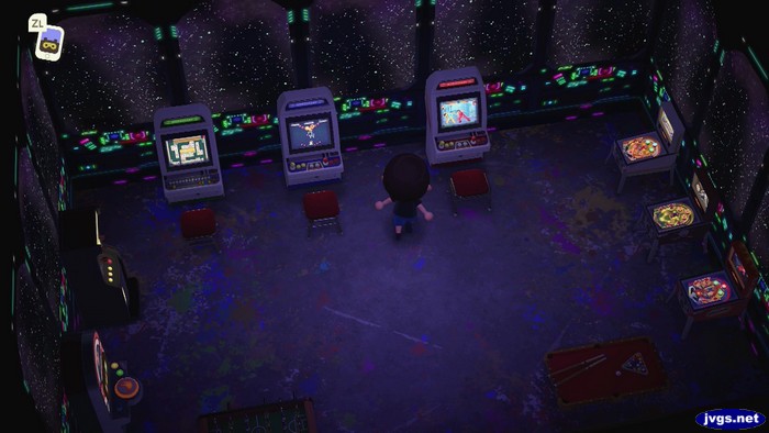 The space arcade in Outset.