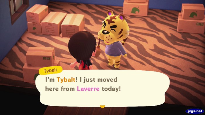 Tybalt: I'm Tybalt! I just moved here from Laverre today!