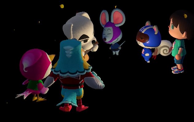 K.K. Slider performs for Midge, Keaton, Rizzo, Agent S, and Jeff.