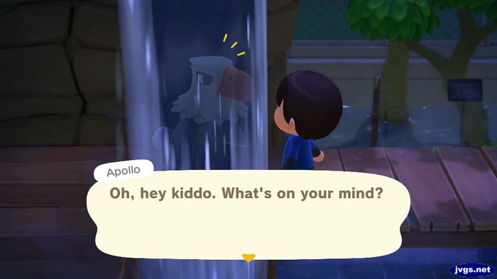 Apollo: Oh, hey kiddo. What's on your mind?