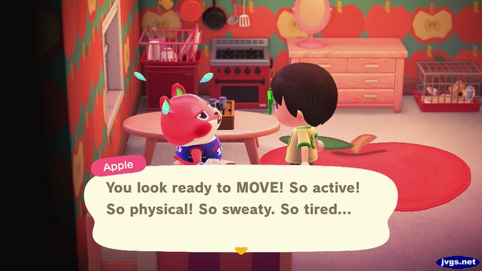 Apple: You look ready to MOVE! So active! So physical! So sweaty. So tired...