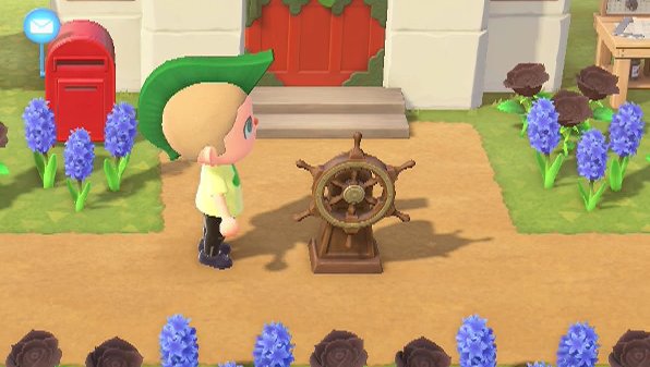 The pirate-ship helm from Gullivarrr in Animal Crossing: New Horizons (ACNH).