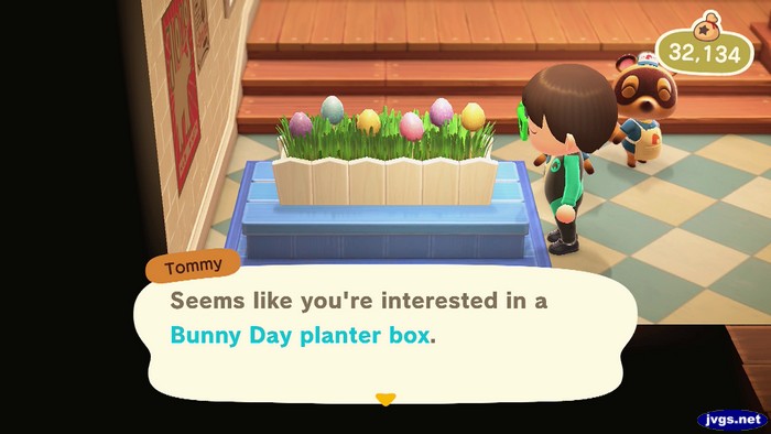 Tommy: Seems like you're interested in a Bunny Day planter box.