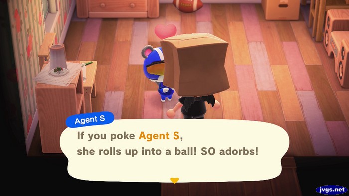 Agent S: If you poke Agent S, she rolls up into a ball! SO adorbs!