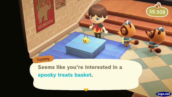 Tommy: Seems like you're interested in a spooky treats basket.