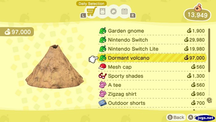 Dormant volcano: 97,000 bells.