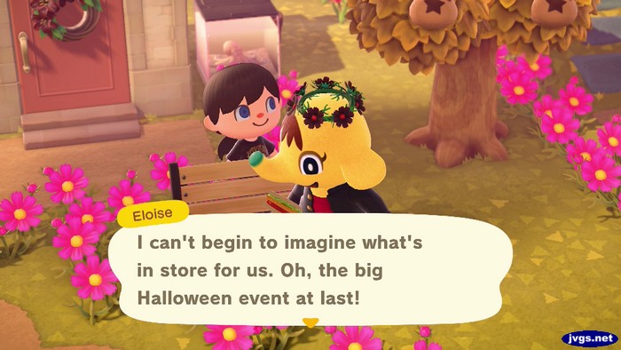Eloise: I can't begin to imagine what's in store for us. Oh, the big Halloween event at last!