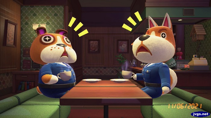 Booker and Copper are shocked in the Roost.