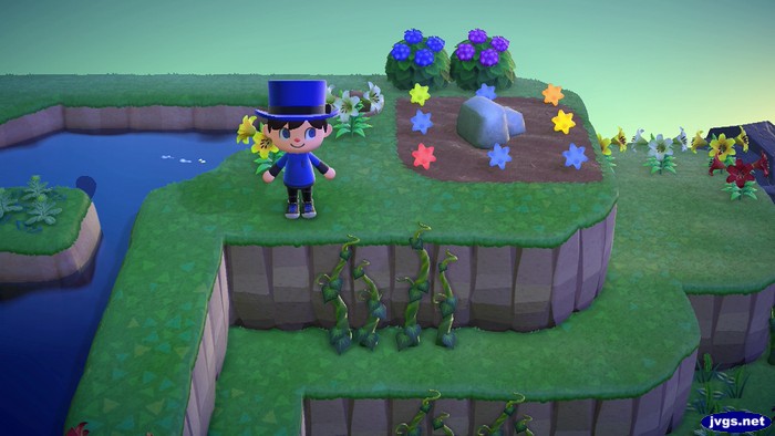 Star fragment island, with vines.