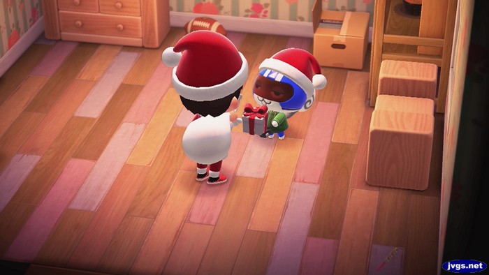 Agent S hands me a gift.