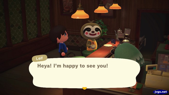 Leif, at the Roost: Heya! I'm happy to see you!