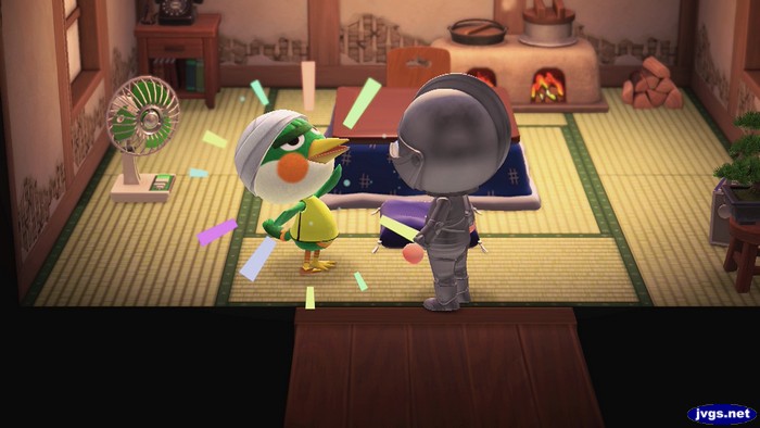 Admiral puts on some head bandages.