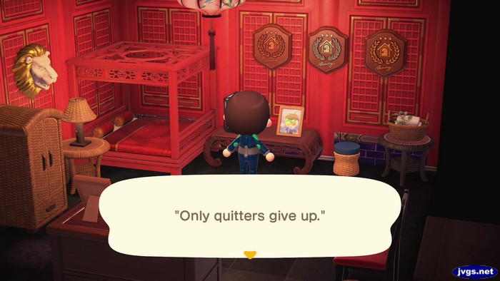 Quote on Admiral's photo: Only quitters give up.