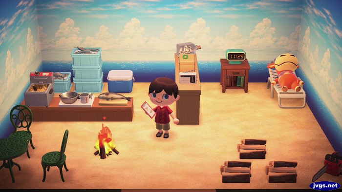 The inside of Angus's vacation home in HHP.
