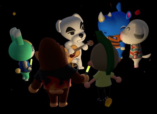 K.K. Slider performs for the guys of Forest.