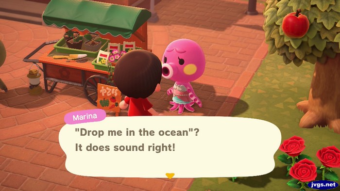 Marina: Drop me in the ocean? It does sound right!