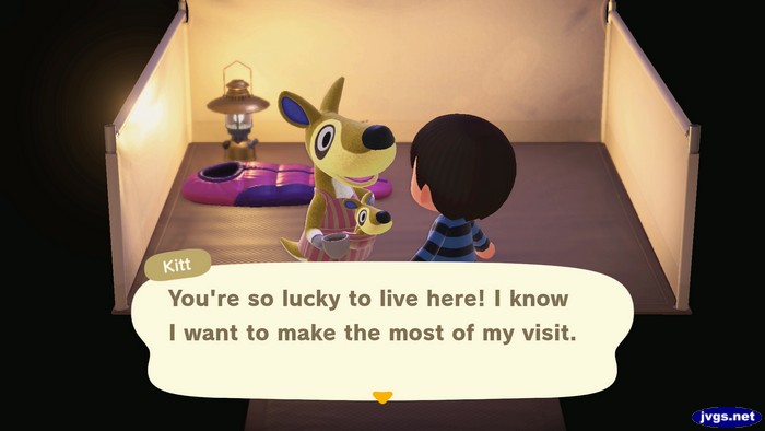 Kitt: You're so lucky to live here! I know I want to make the most of my visit.