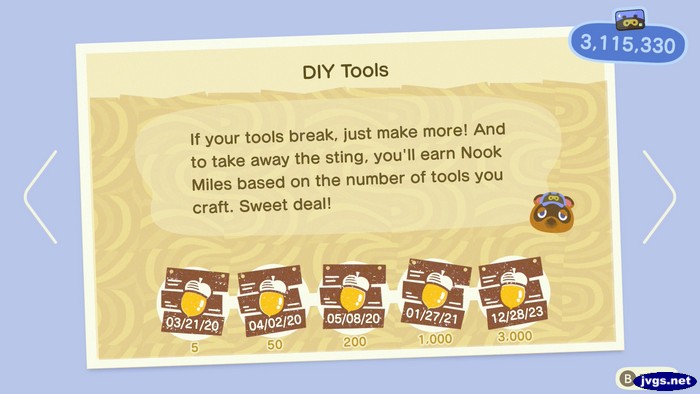All DIY Tools Nook Miles achievements completed.