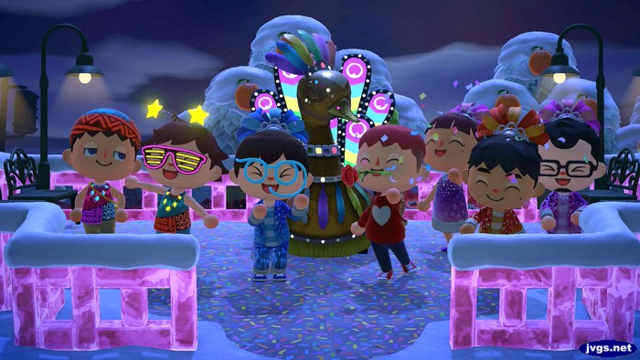 A group photo of us in Logan's town.