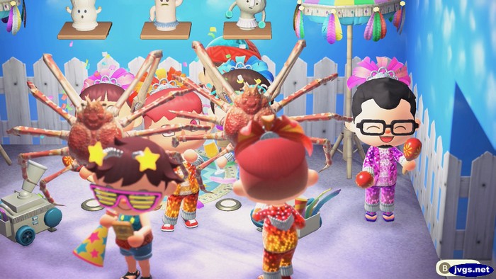 Trapping Logan with crabs.