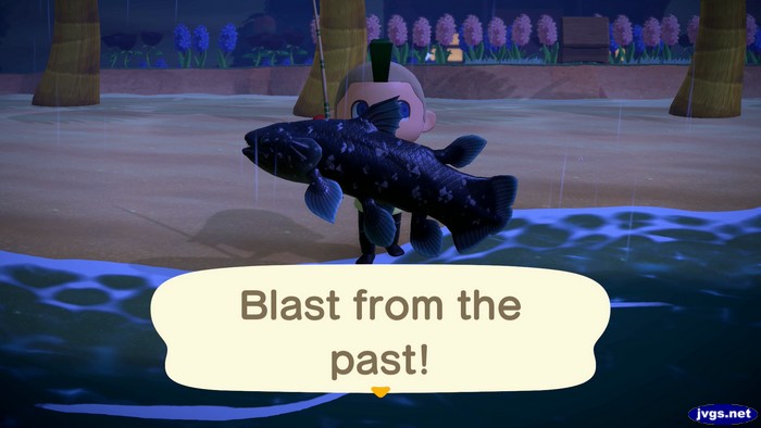 Jeff, holding a coelacanth: Blast from the past!