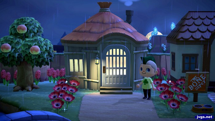 The exterior of June's new house.