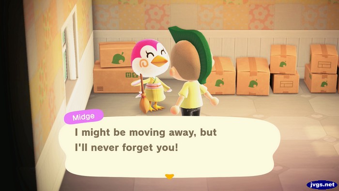 Midge: I might be moving away, but I'll never forget you!