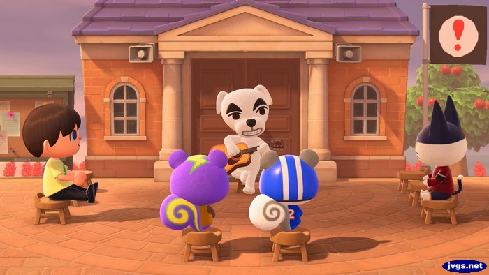 Jeff, Static, Agent S, and Punchy enjoy the music of K.K. Slider.