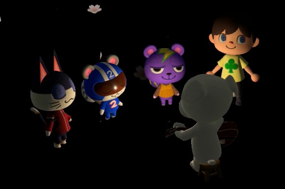 Punchy, Agent S, Static, and Jeff at a K.K. Slider concert.