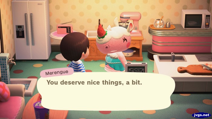 Merengue: You deserve nice things, a bit.