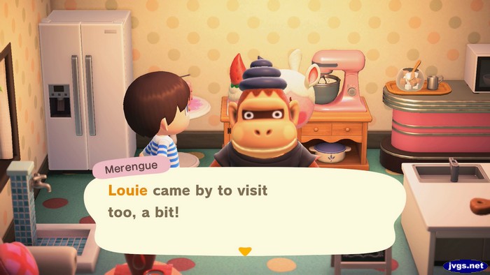 Merengue: Louie came by to visit too, a bit!