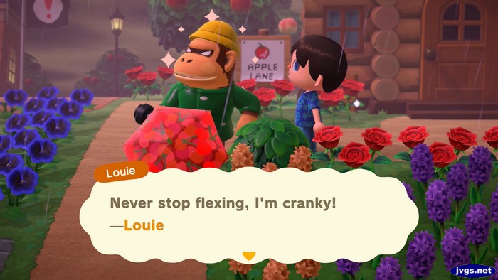 Louie: Never stop flexing, I'm cranky! -Louie