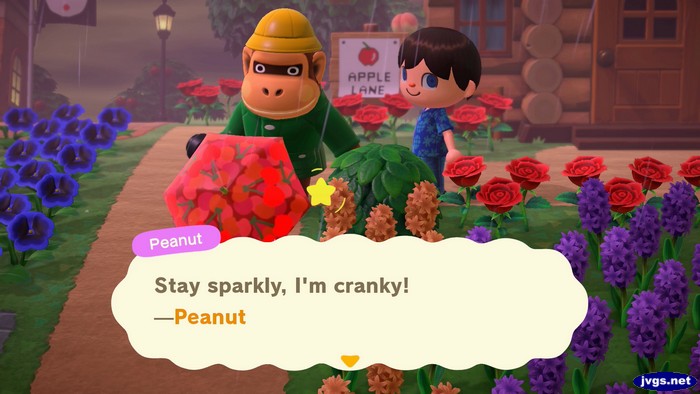 Peanut: Stay sparkly, I'm cranky! -Peanut