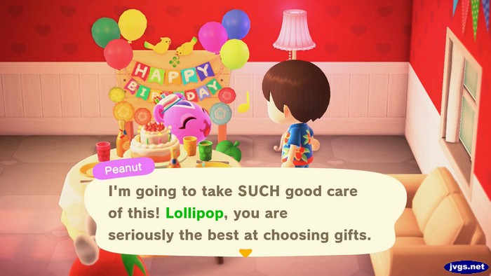 Peanut: I'm going to take SUCH good care of this! Lollipop, you are seriously the best at choosing gifts.