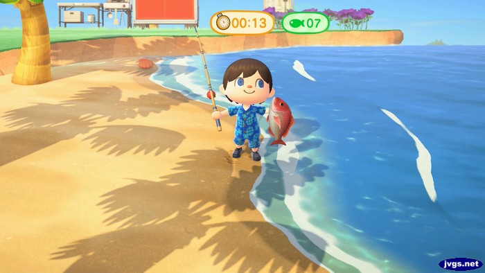 Catching a 2nd red snapper during the fishing tournament.