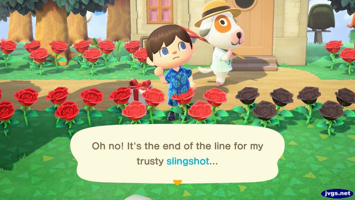 Oh no! It's the end of the line for my trusty slingshot...