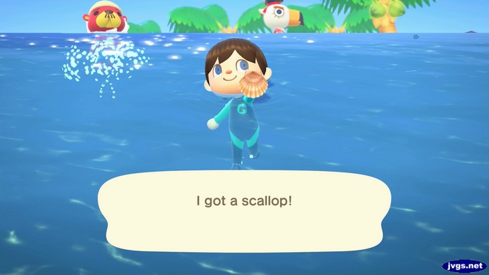 Me, as Pascal and Gullivarrr show up in the background: I got a scallop!