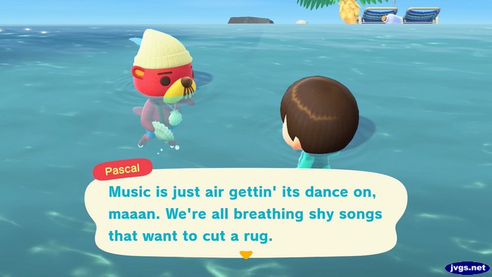 Pascal: Music is just air gettin' its dance on, maaan. We're all breathing shy songs that want to cut a rug.