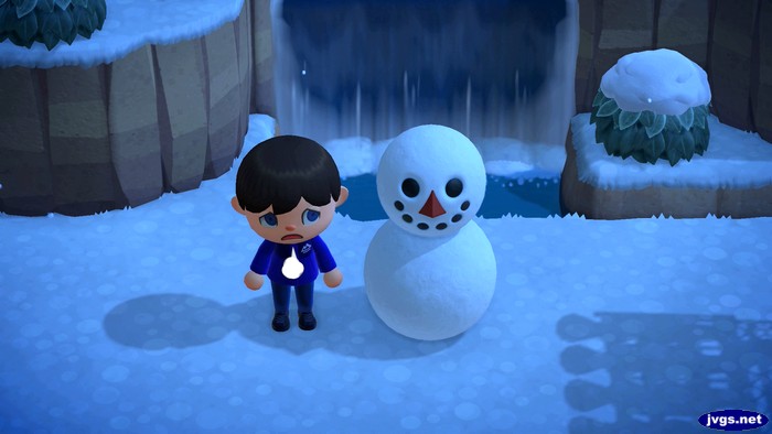 Jeff sighs while standing next to an imperfect snowboy.