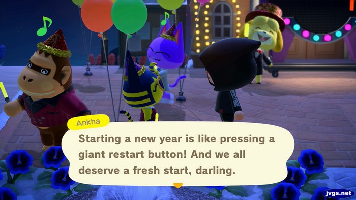 Ankha: Starting a new year is like pressing a giant restart button! And we all deserve a fresh start, darling.