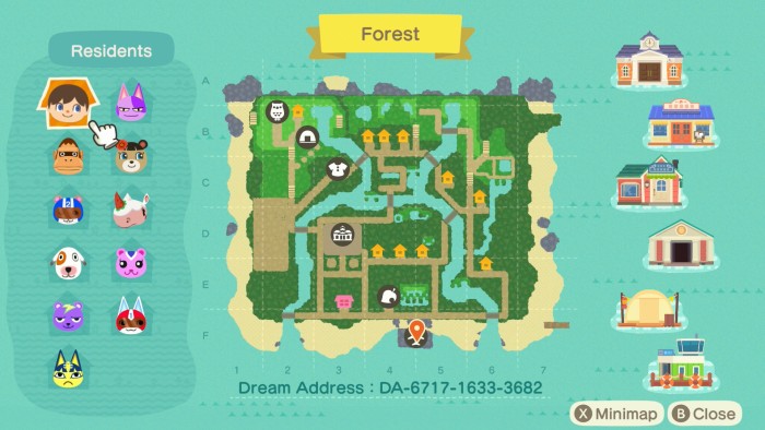 My Forest map as of January 7th, 2026.