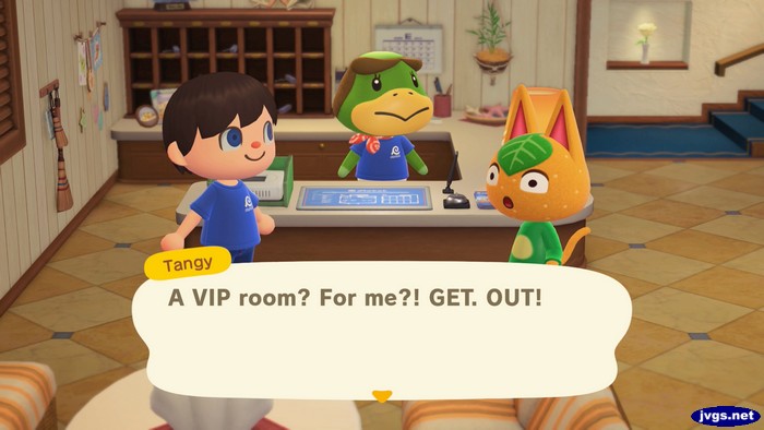 Tangy: A VIP room? For me?! GET. OUT!