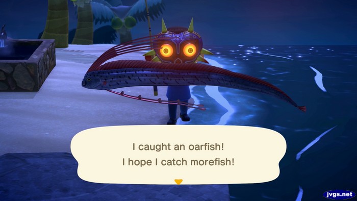 I caught an oarfish! I hope I catch morefish!