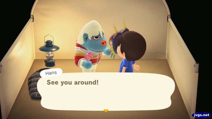 Hans, at the campsite: See you around!