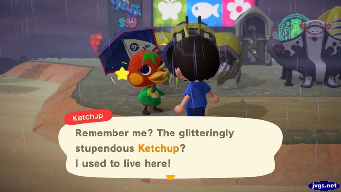 Ketchup: Remember me? The glitteringly stupendous Ketchup? I used to live here!