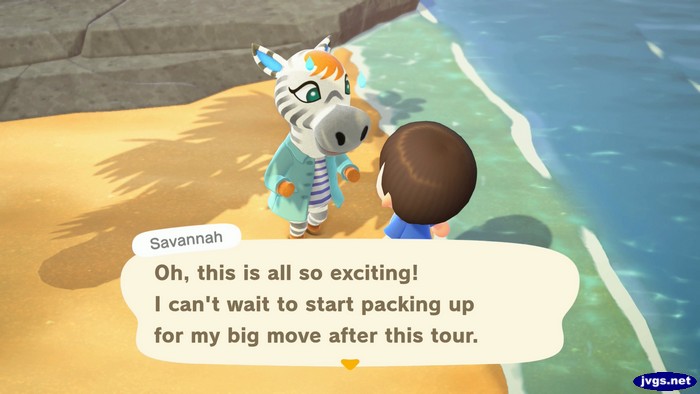 Savannah: Oh, this is all so exciting! I can't wait to start packing up for my big move after this tour.