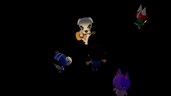 Agent S, Kid Cat, and Bob walk away, leaving me alone at the concert.