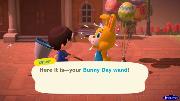 Zipper: Here it is--your Bunny Day wand!