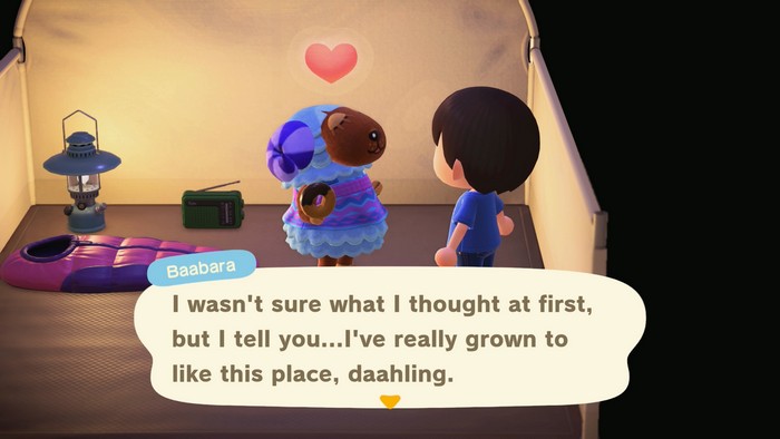 Baabara: I wasn't sure what I thought at first, but I tell you...I've really grown to like this place, daahling.