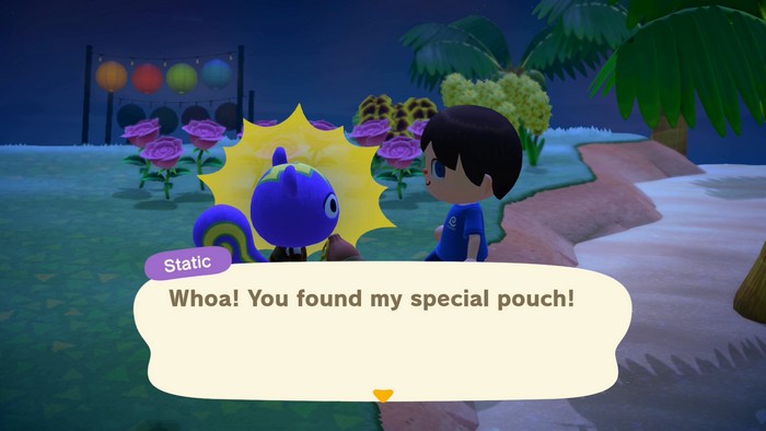 Static: Whoa! You found my special pouch!
